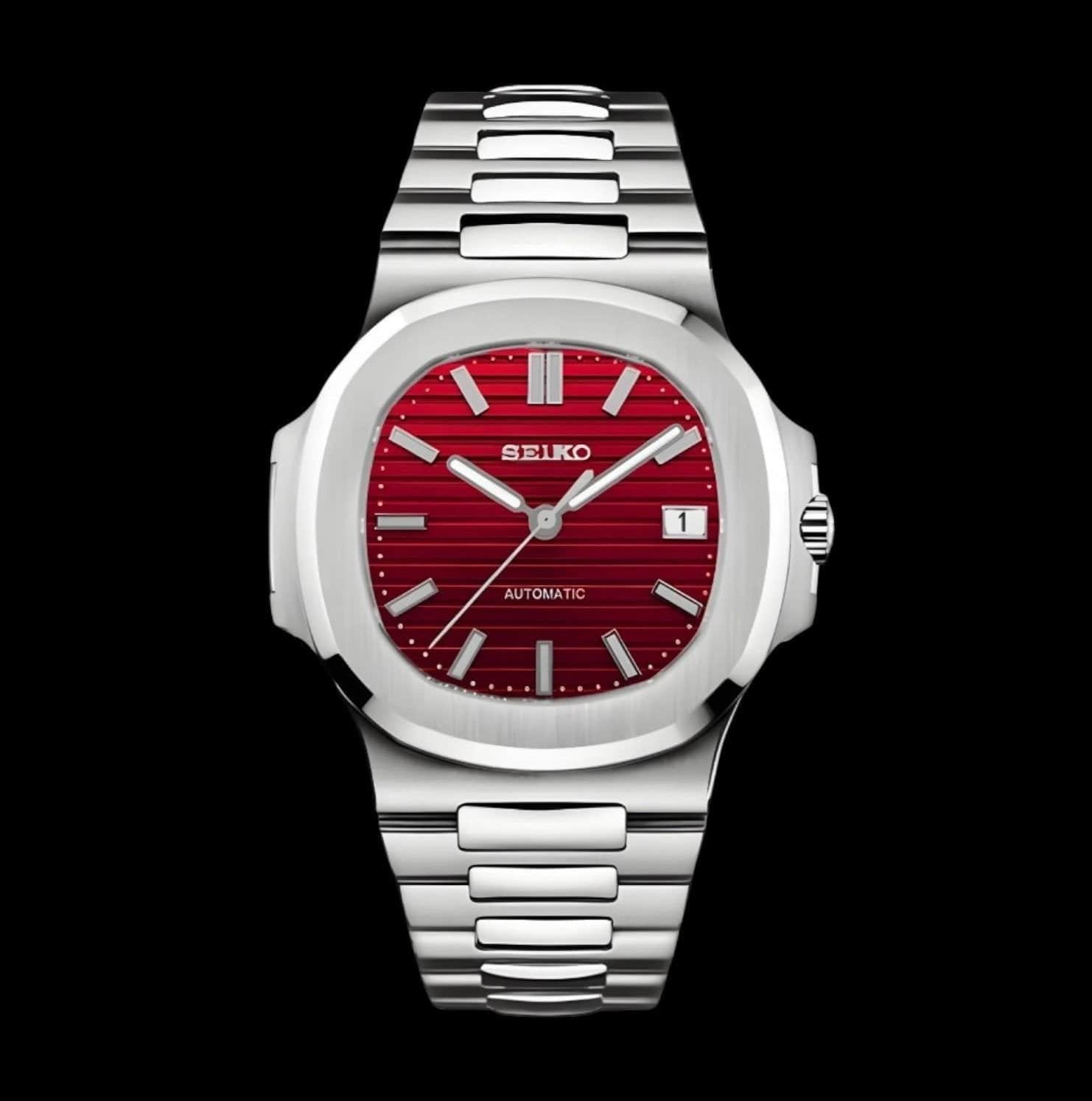 SeiNaut Red- Custom Seiko Mod NH35 Automatic